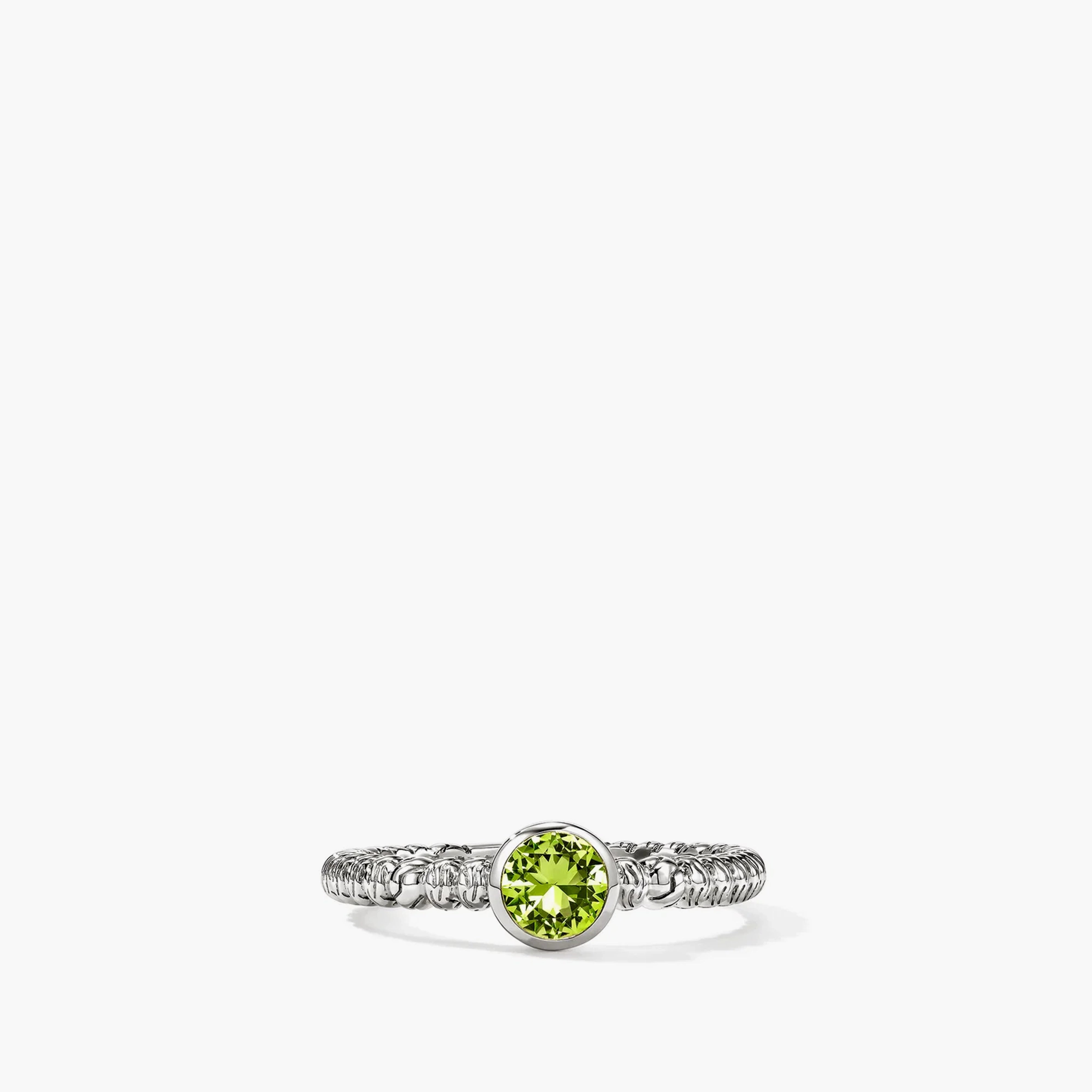 John Hardy Heishi Gem Peridot Ring