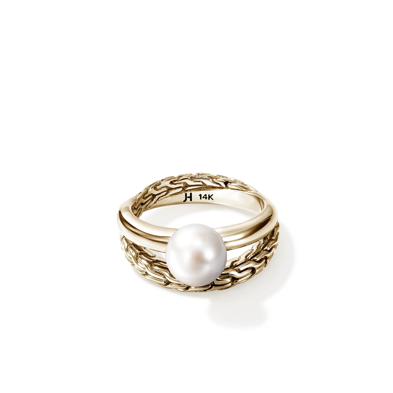 John Hardy Essential Gold Pearl Ring