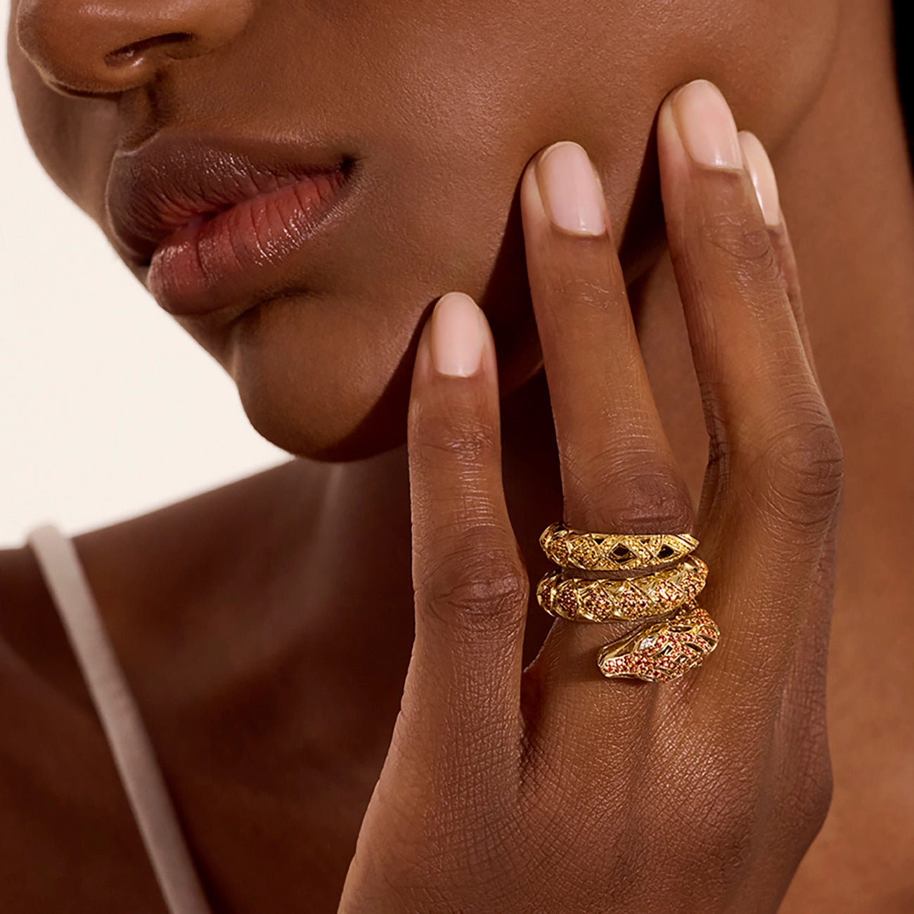 John Hardy Artisan Series Naga Sapphire Wrap Ring