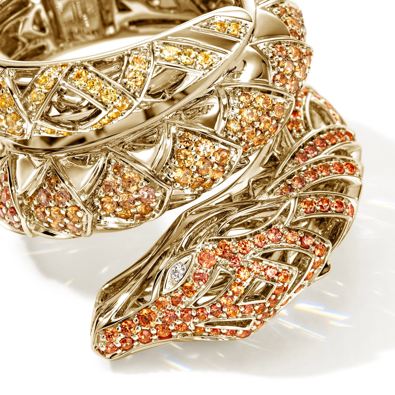 John Hardy Artisan Series Naga Sapphire Wrap Ring