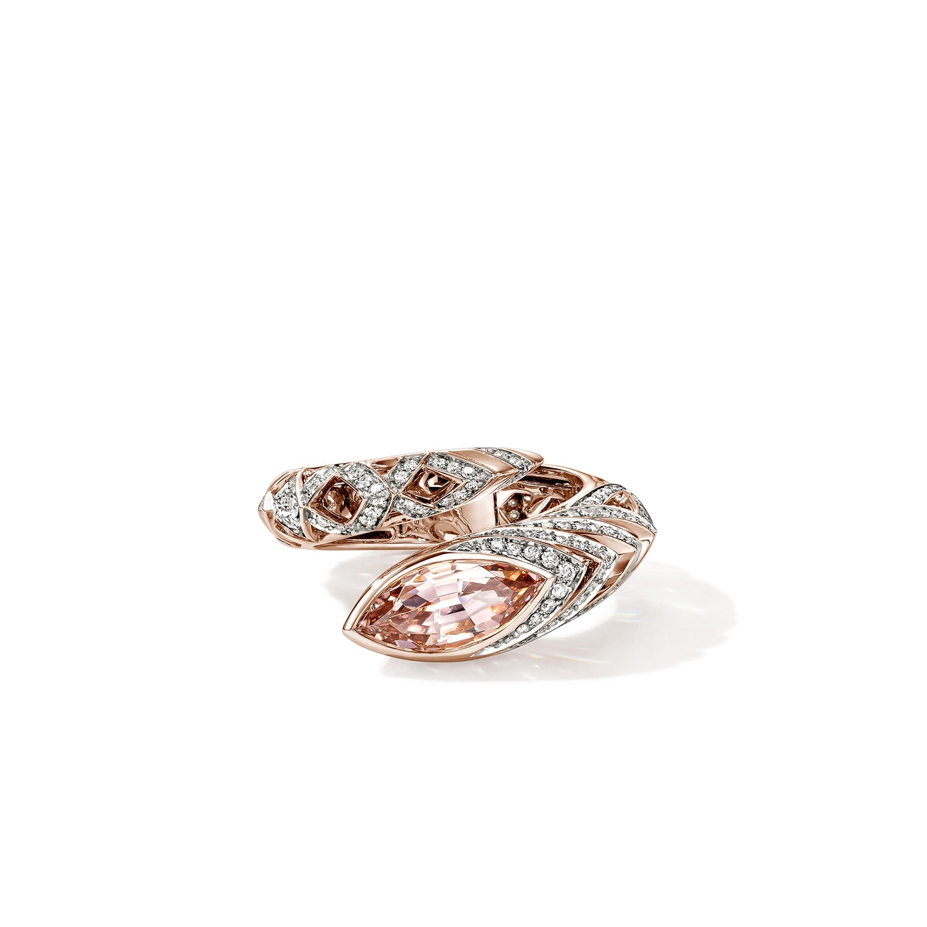 John Hardy Artisan Series Naga Pink Tourmaline Wrap Ring