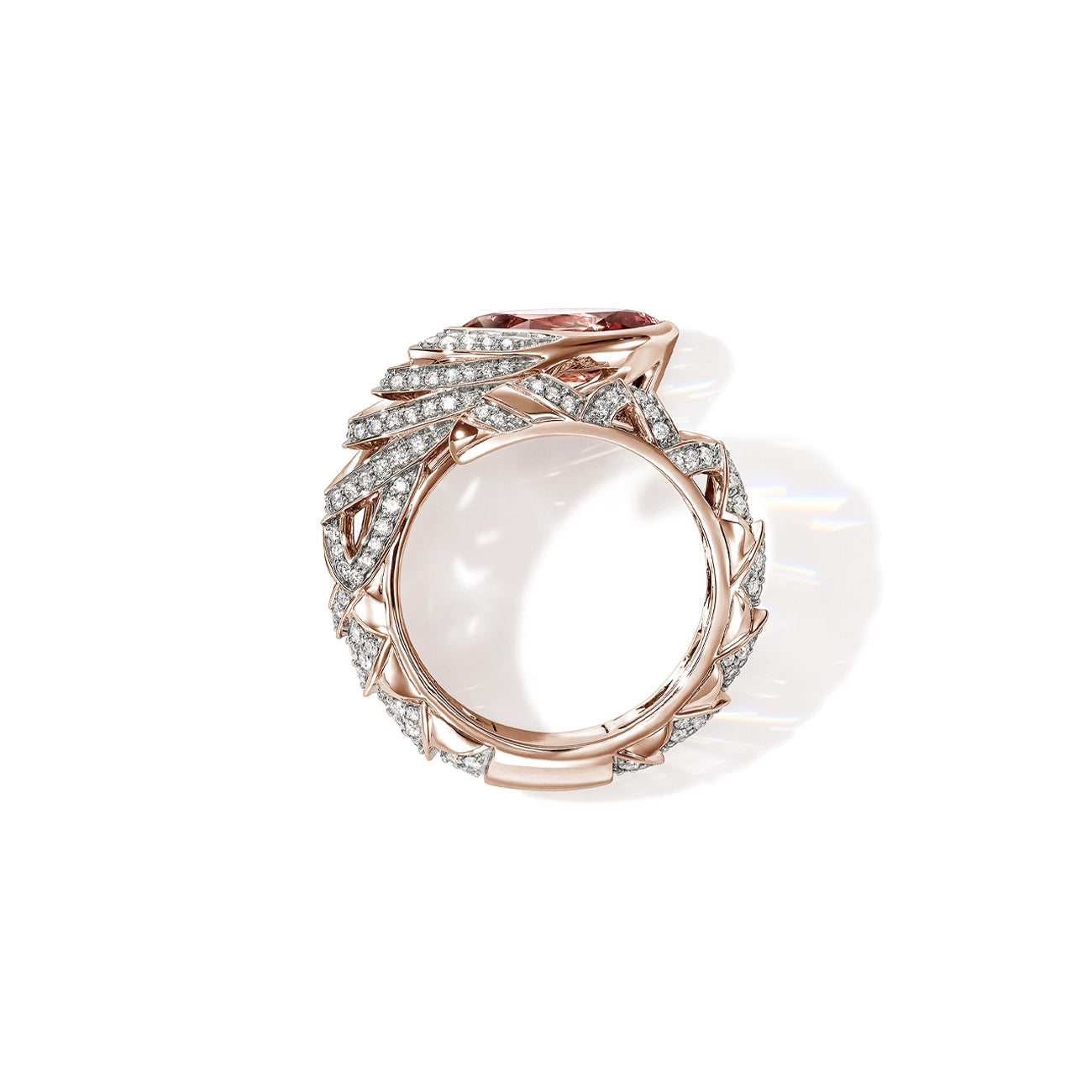 John Hardy Artisan Series Naga Pink Tourmaline Wrap Ring