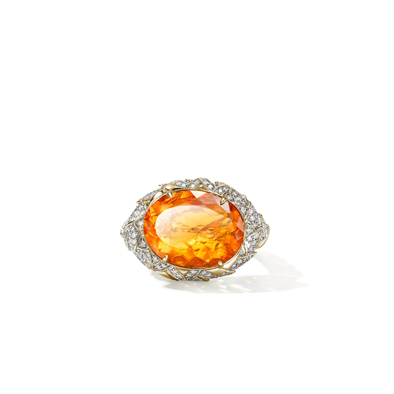 John Hardy Artisan Series Naga Fire Opal Cocktail Ring