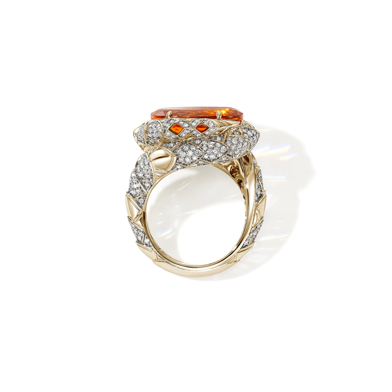 John Hardy Artisan Series Naga Fire Opal Cocktail Ring