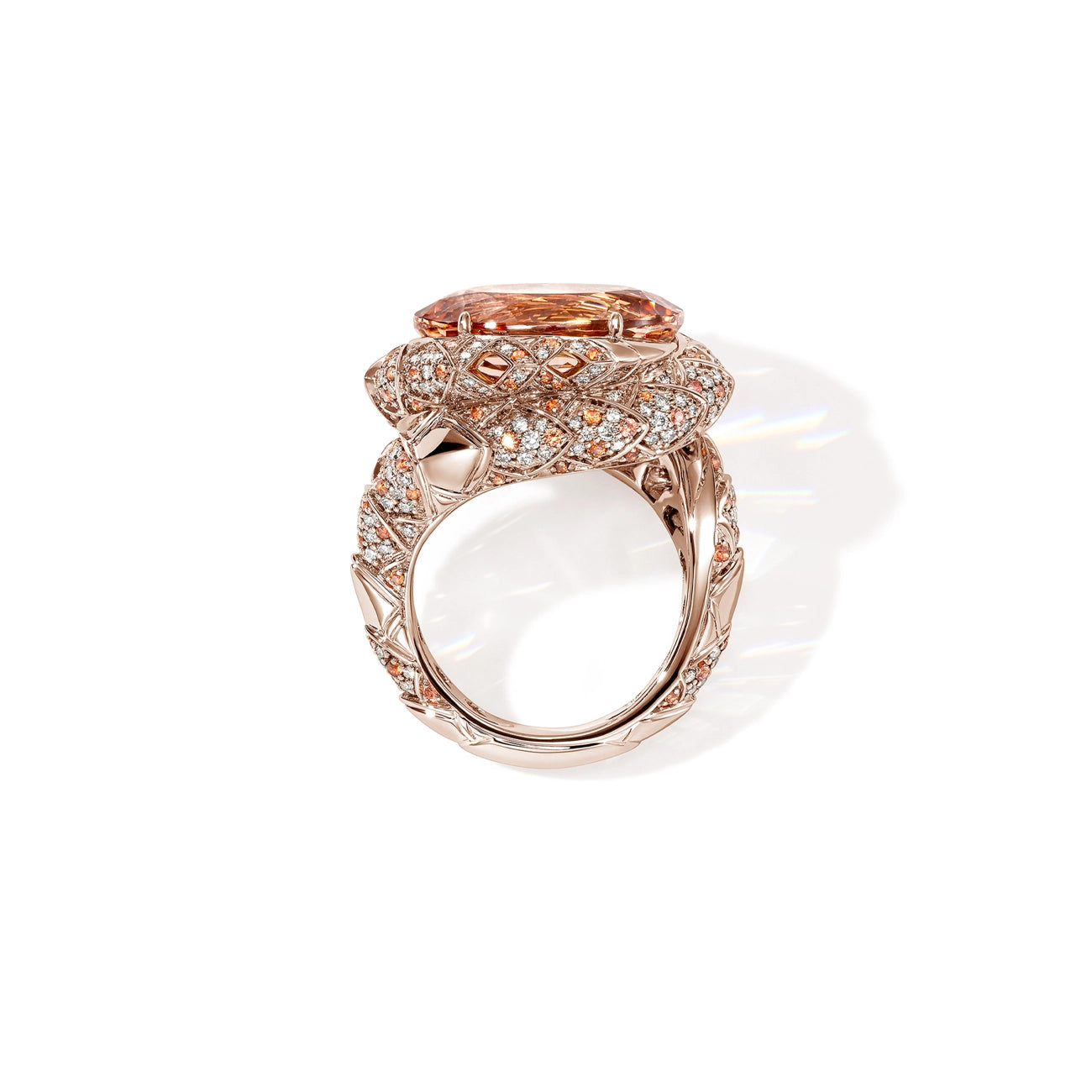 John Hardy Artisan Series Naga Morganite Cocktail Ring