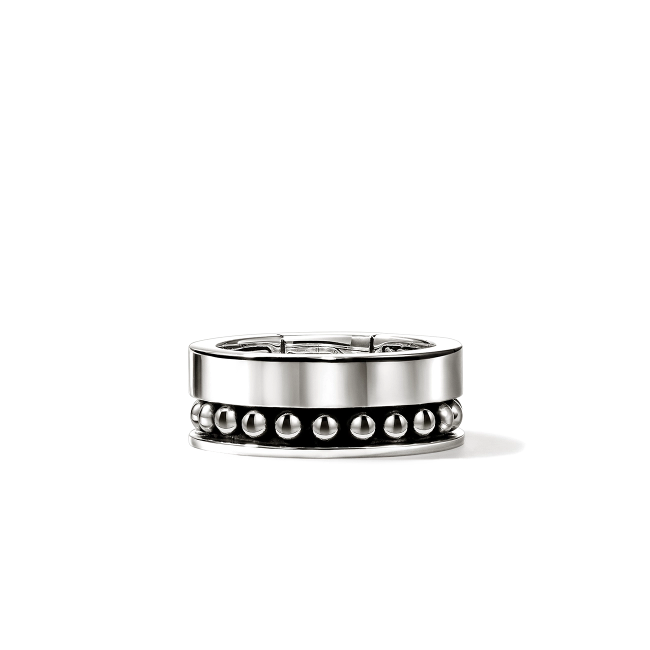 John Hardy Nailhead Silver 9mm Band Ring