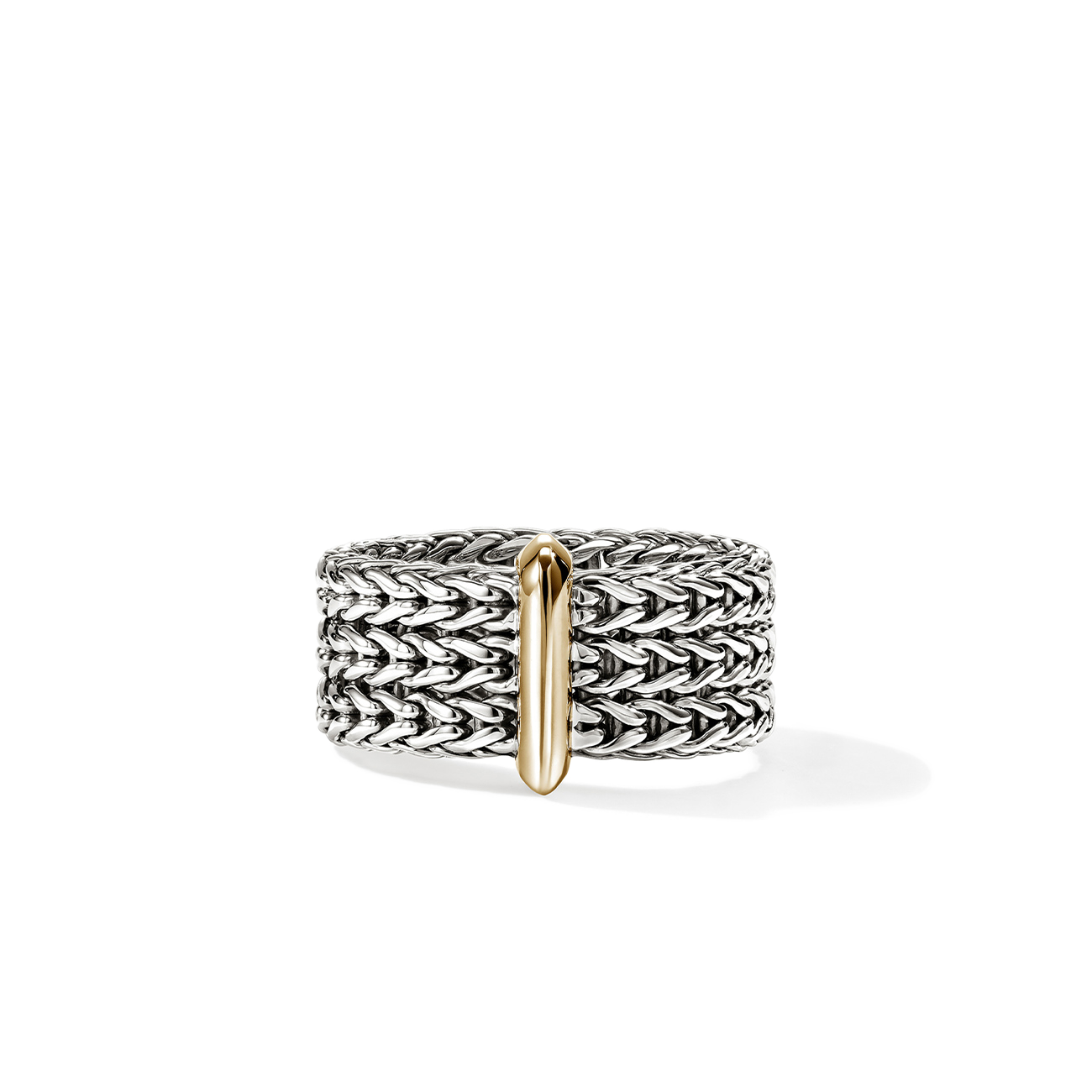 John Hardy Icon Link Two-Tone 9mm Bar Ring