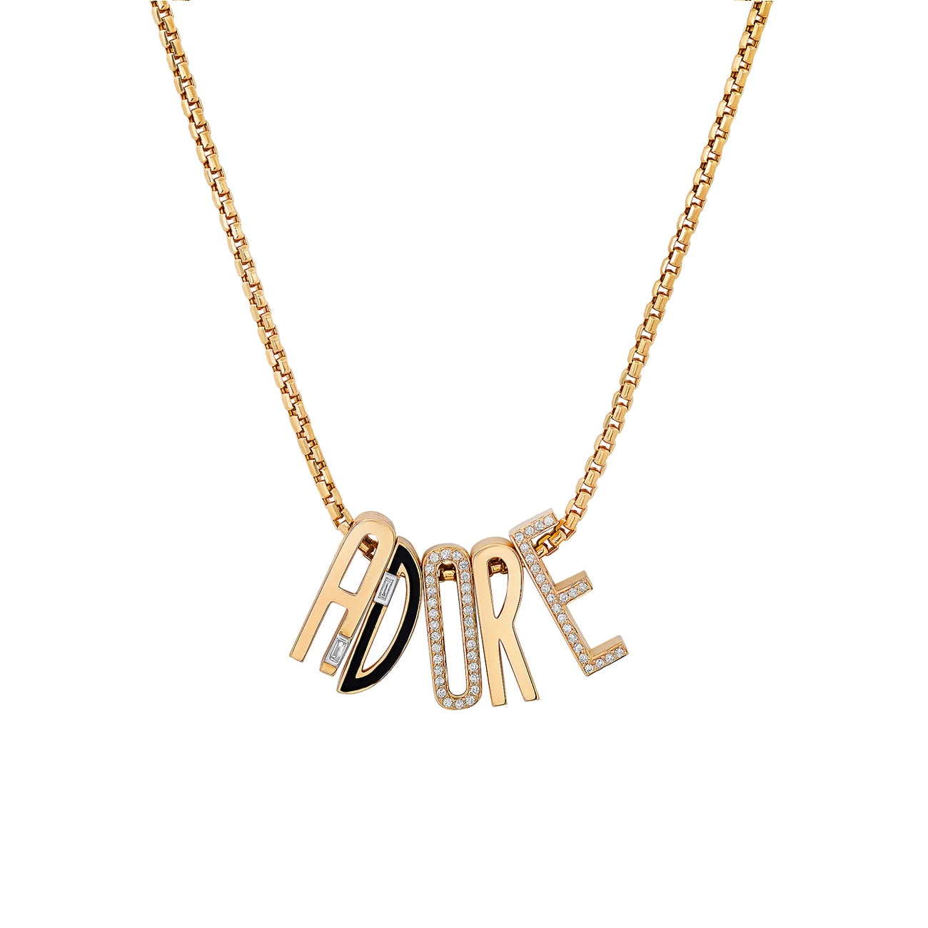 Helena Rose Slide-On Pavé Initial Pendant