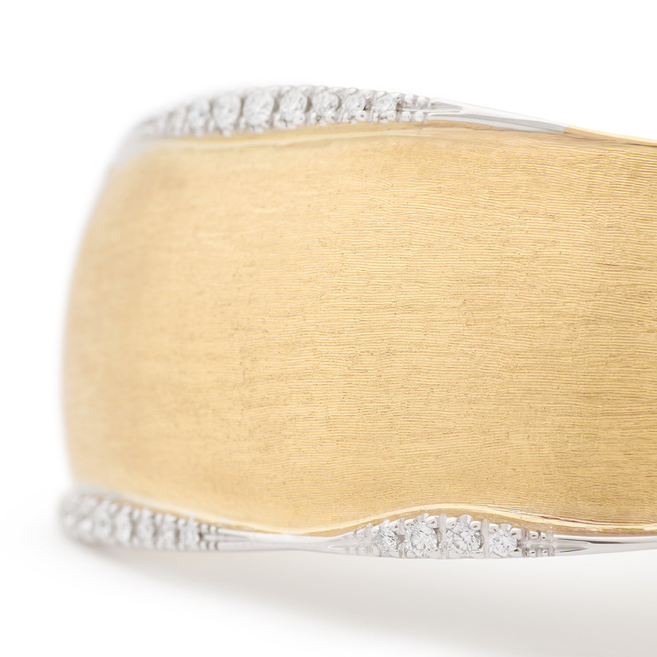 Marco Bicego Lunaria Yellow Gold Diamond Bangle