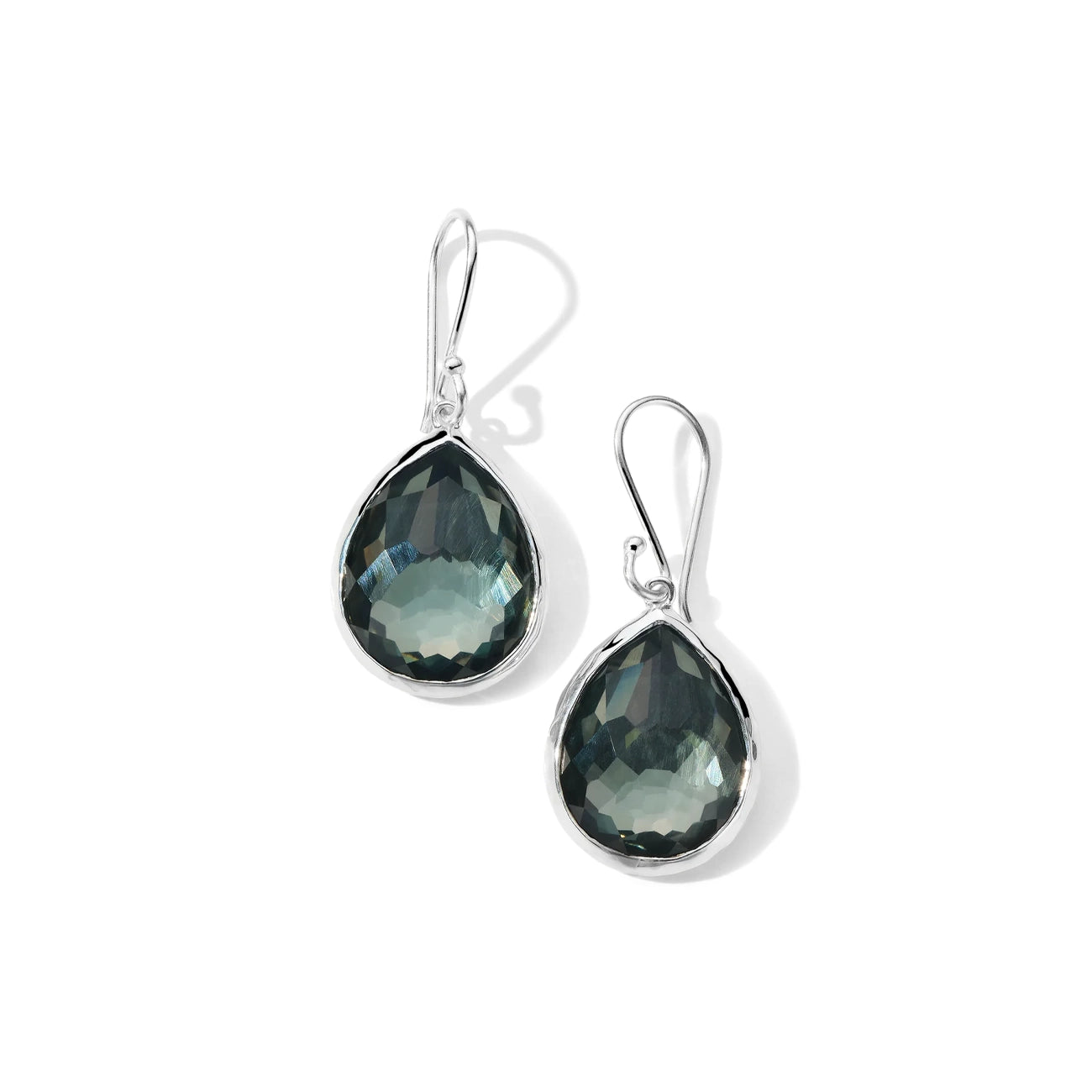 Ippolita Rock Candy Blue Topaz and Pyrite Doublet Teardrop Earrings