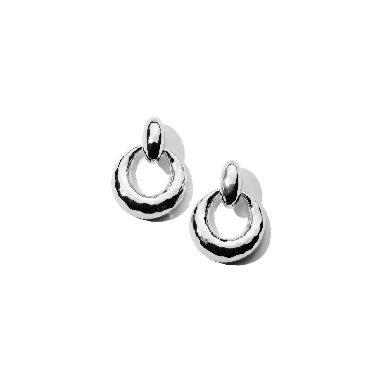 Ippolita Classico Silver Round Doorknocker Drop Earrings