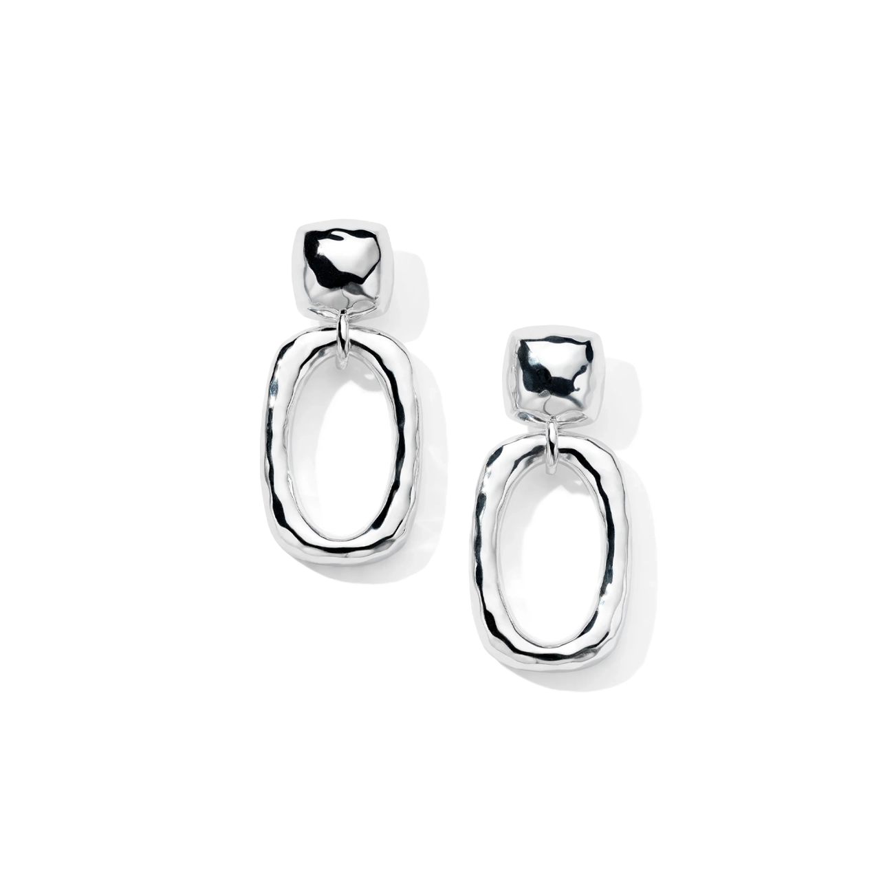 Ippolita Classico Silver Large Doorknocker Drop Earrings