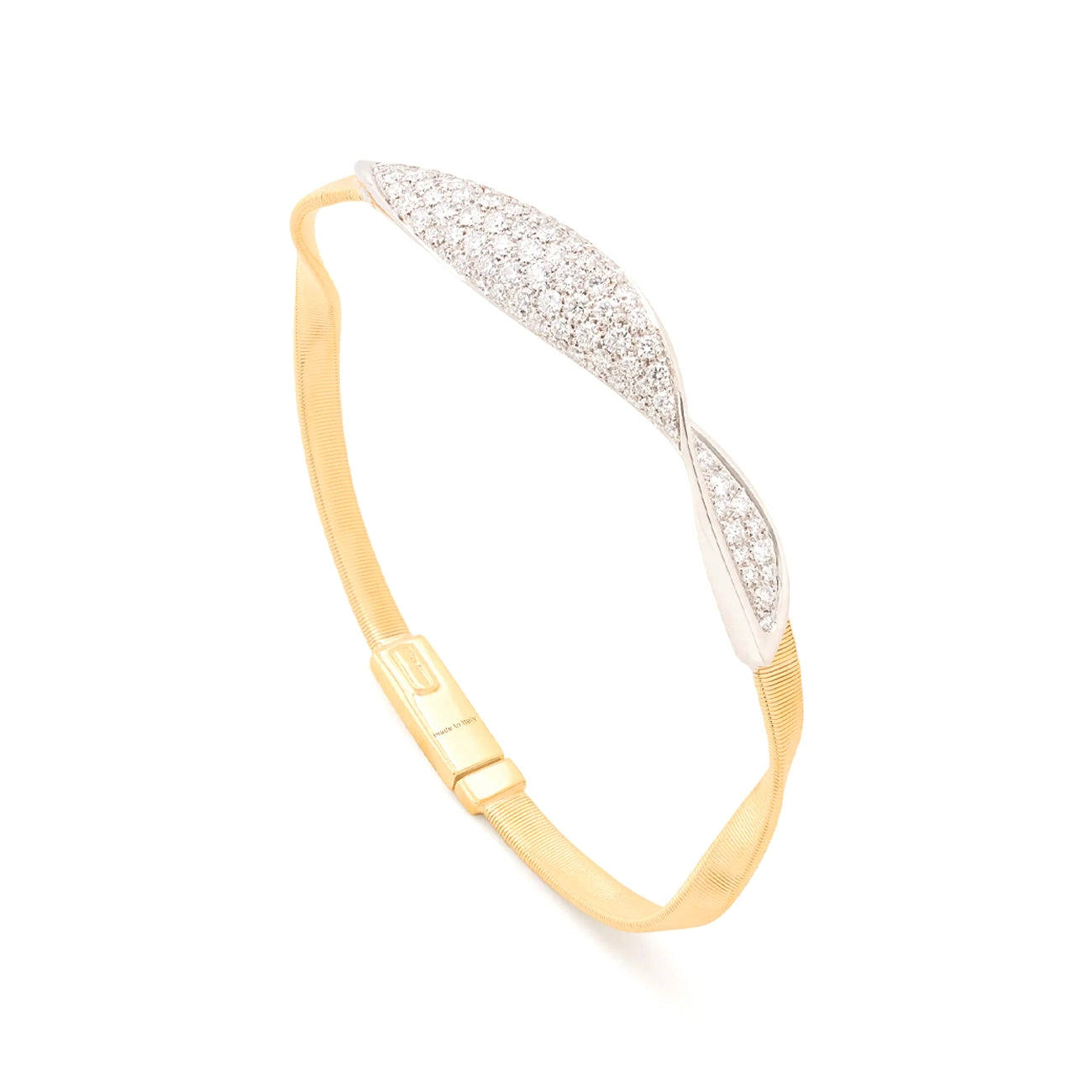 Marco Bicego Marrakech Diamond Twist Bangle Bracelet