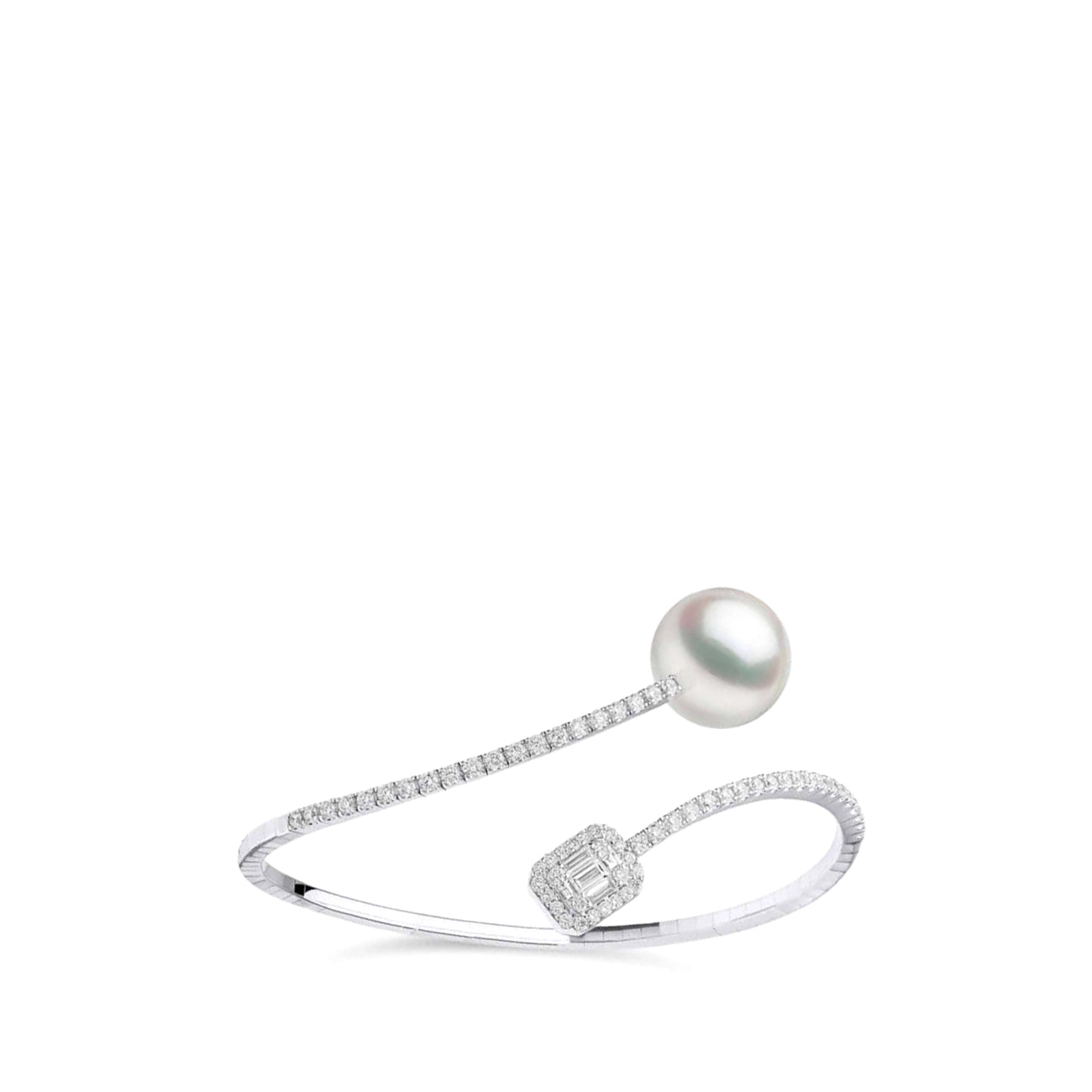 Yoko London Sleek South Sea Pearl Bypass Bangle