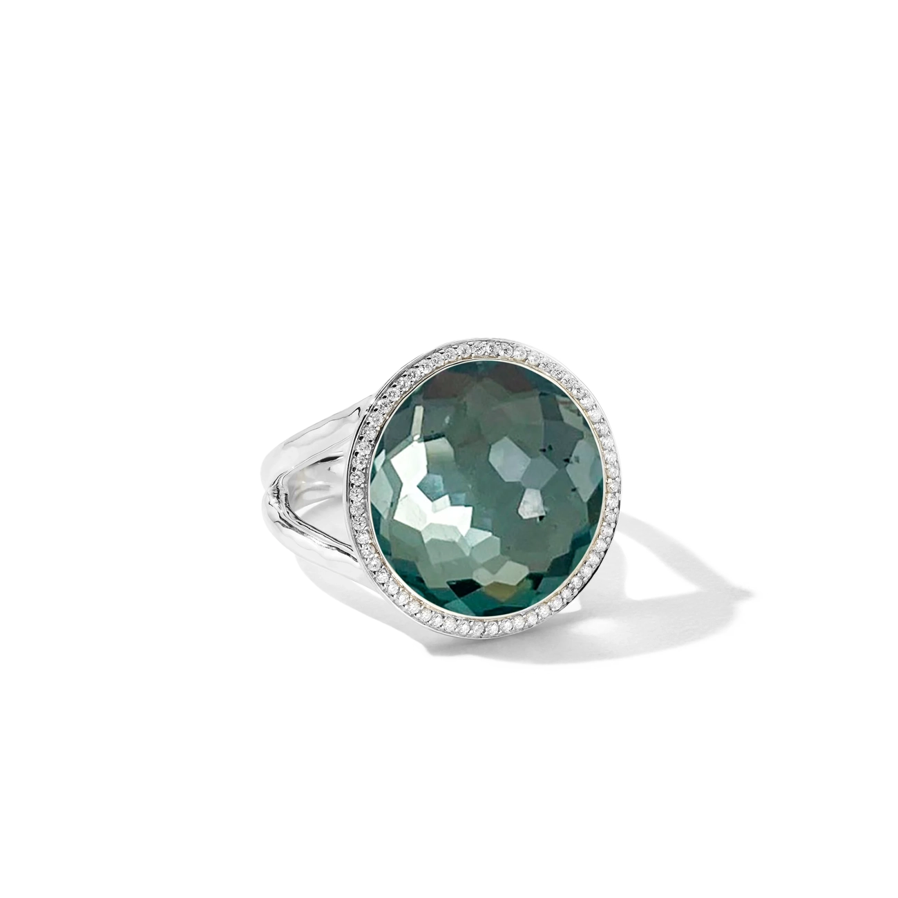 Ippolita Lollipop Blue Topaz and Pyrite Pavé Ring