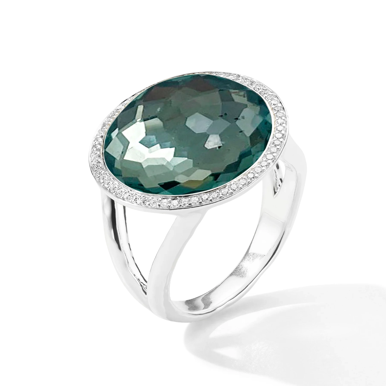 Ippolita Lollipop Blue Topaz and Pyrite Pavé Ring