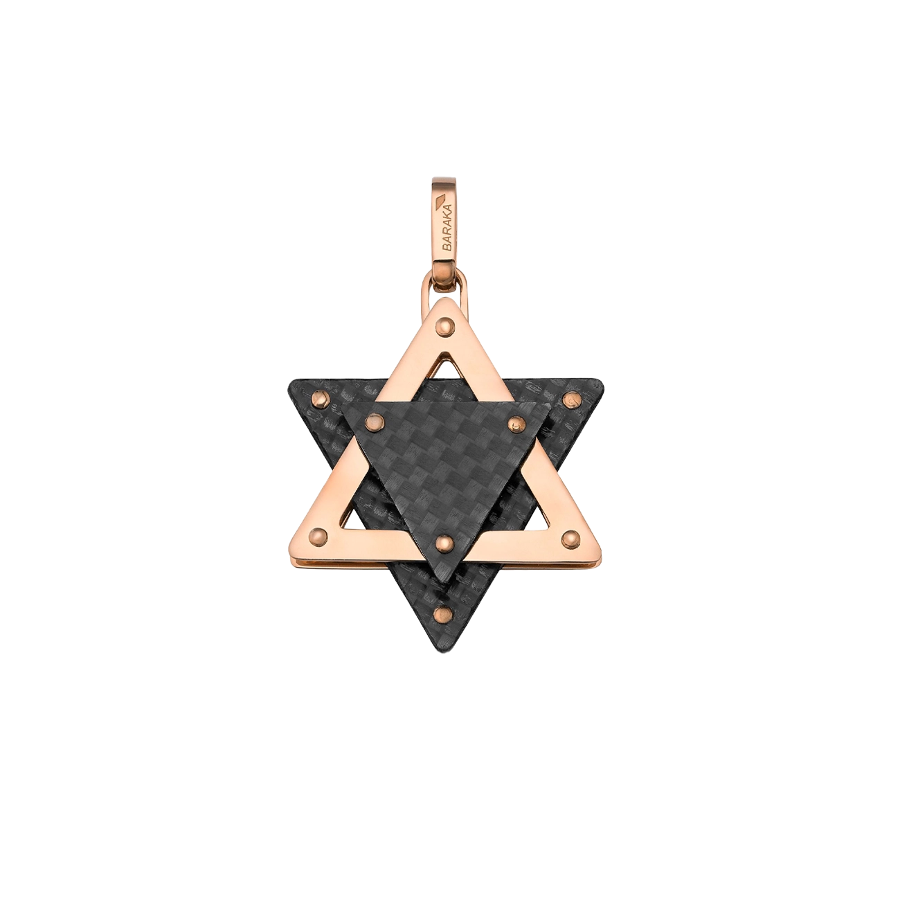 Baraka Carbon Fiber Star of David Pendant
