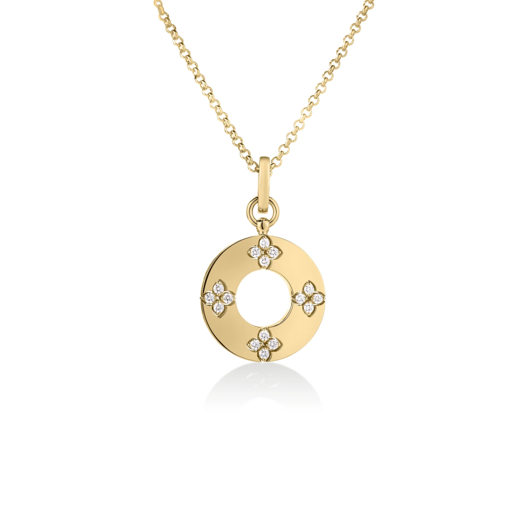 Roberto Coin Love in Verona Diamond Circle Necklace