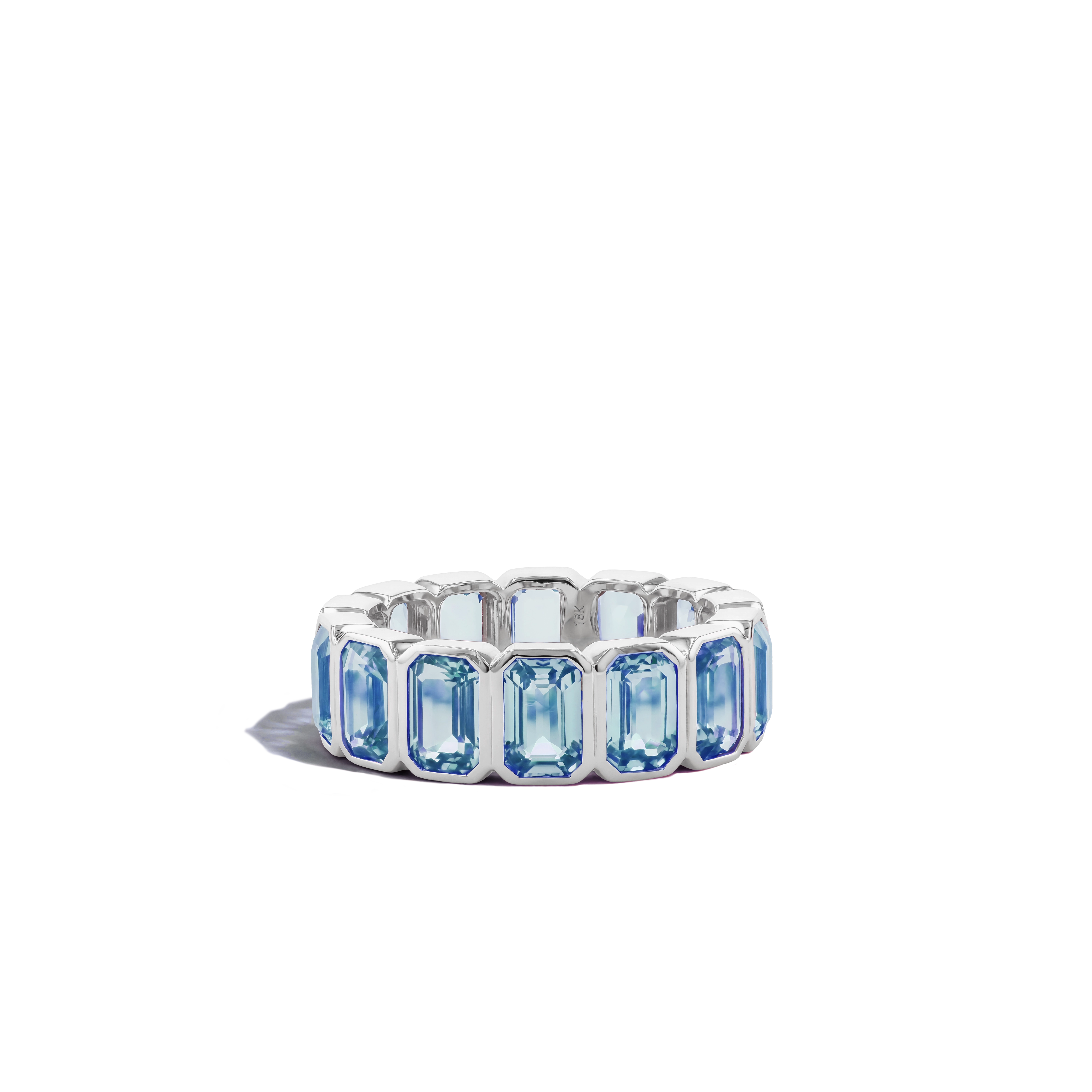 9 Carat Swiss Topaz Eternity Ring