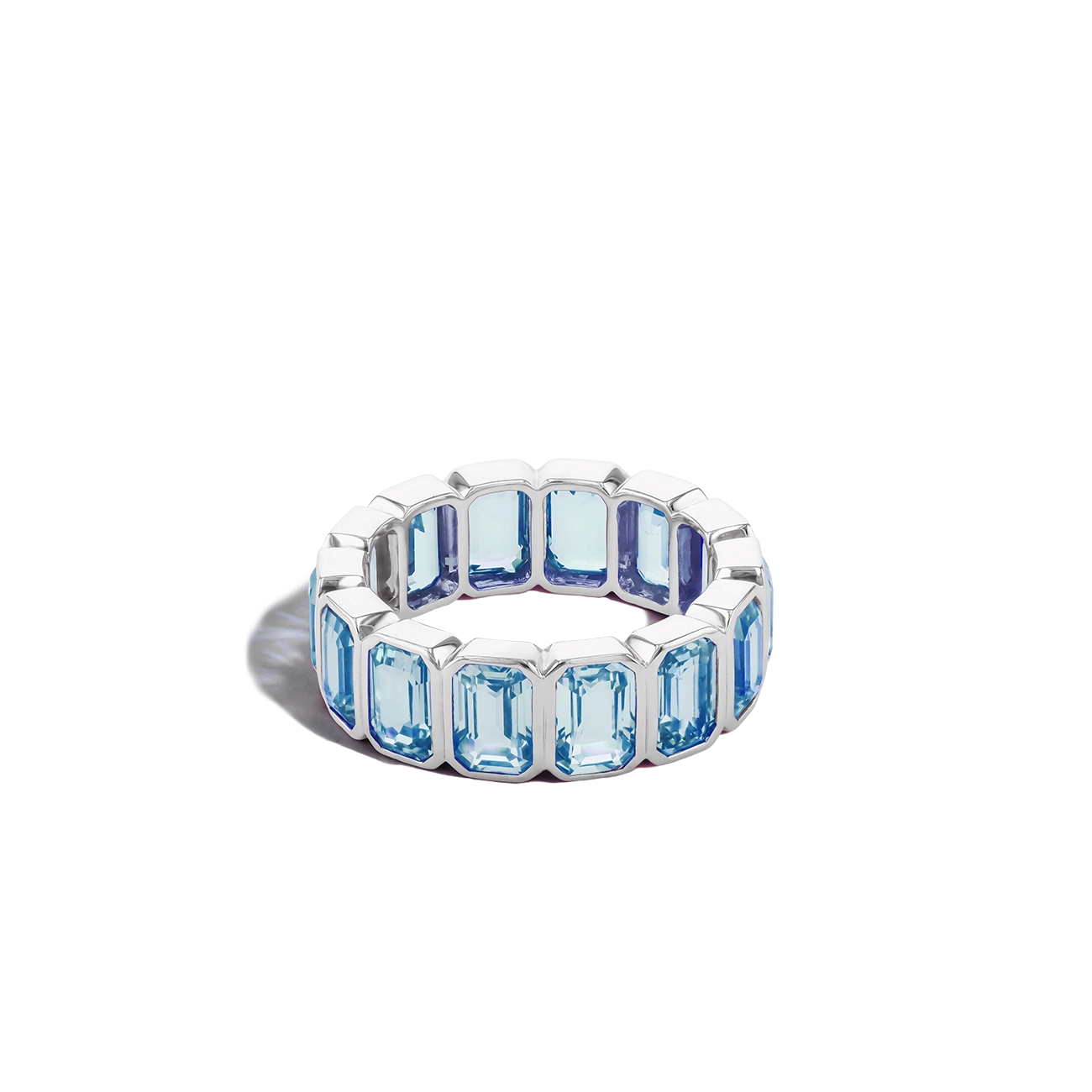 9 Carat Swiss Topaz Eternity Ring