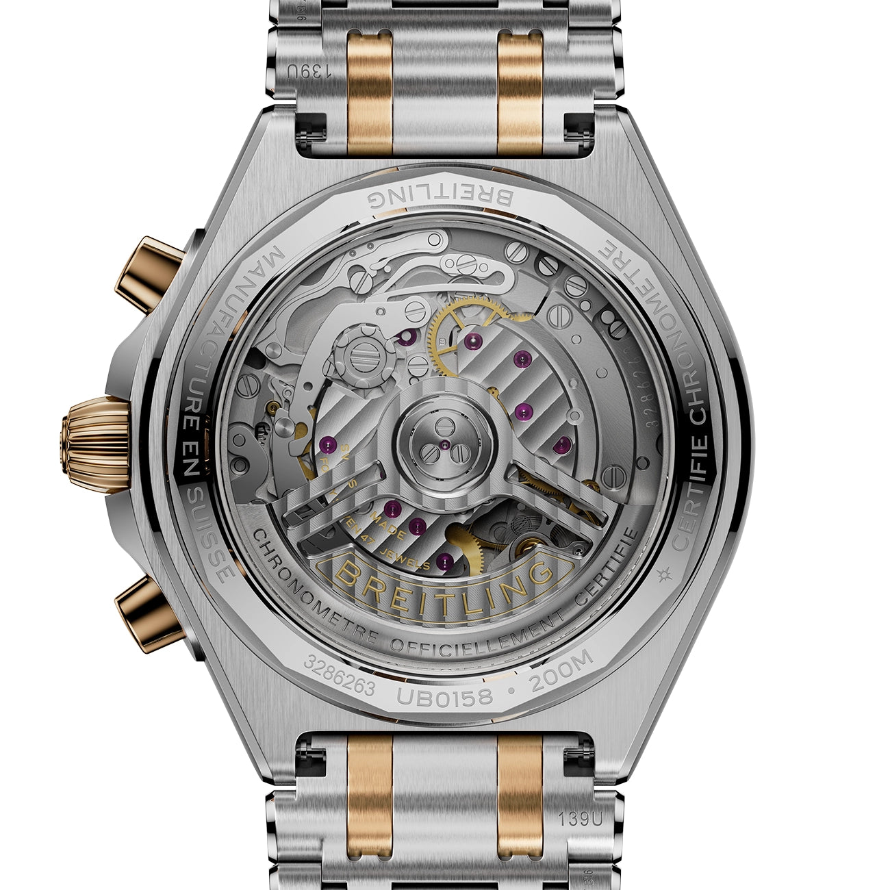 Breitling Chronomat B01 42 Steel and Gold - Anthracite Dial