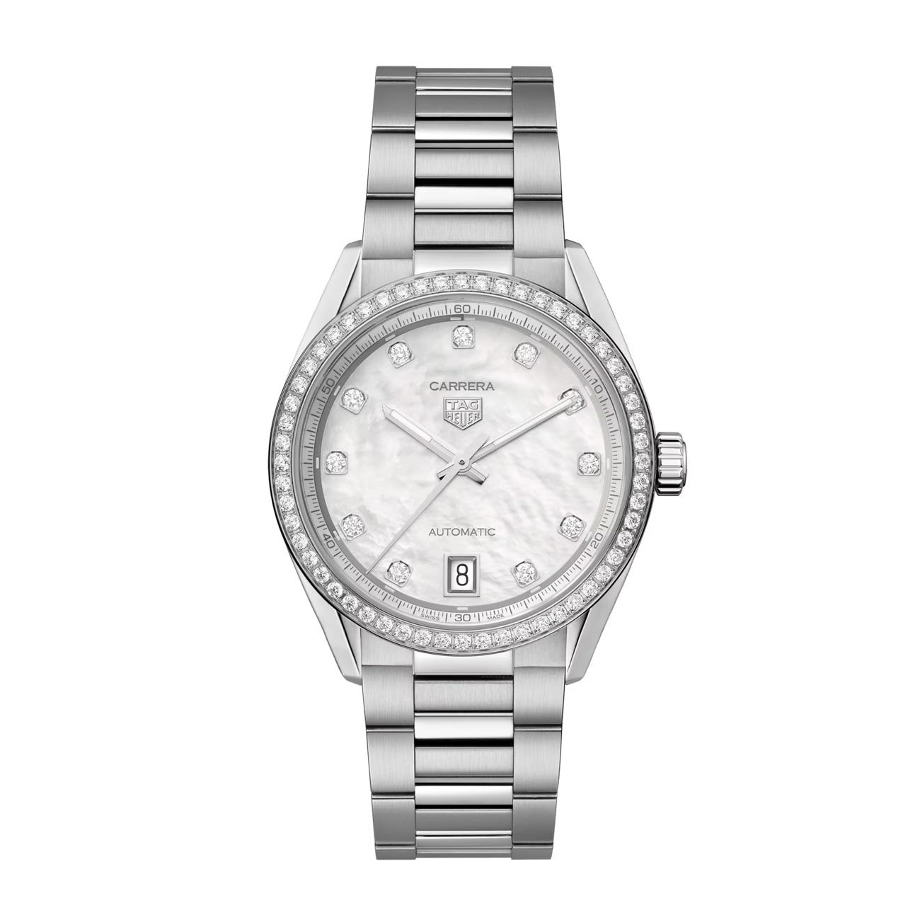 TAG Heuer Carrera Date Watch with Diamond Bezel - 36mm