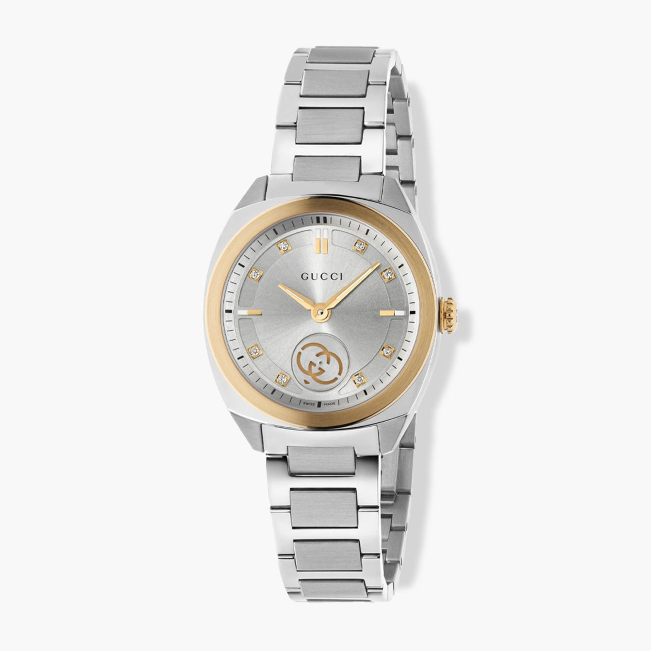 Gucci Interlocking Silver and Pink Gold Watch - 29mm