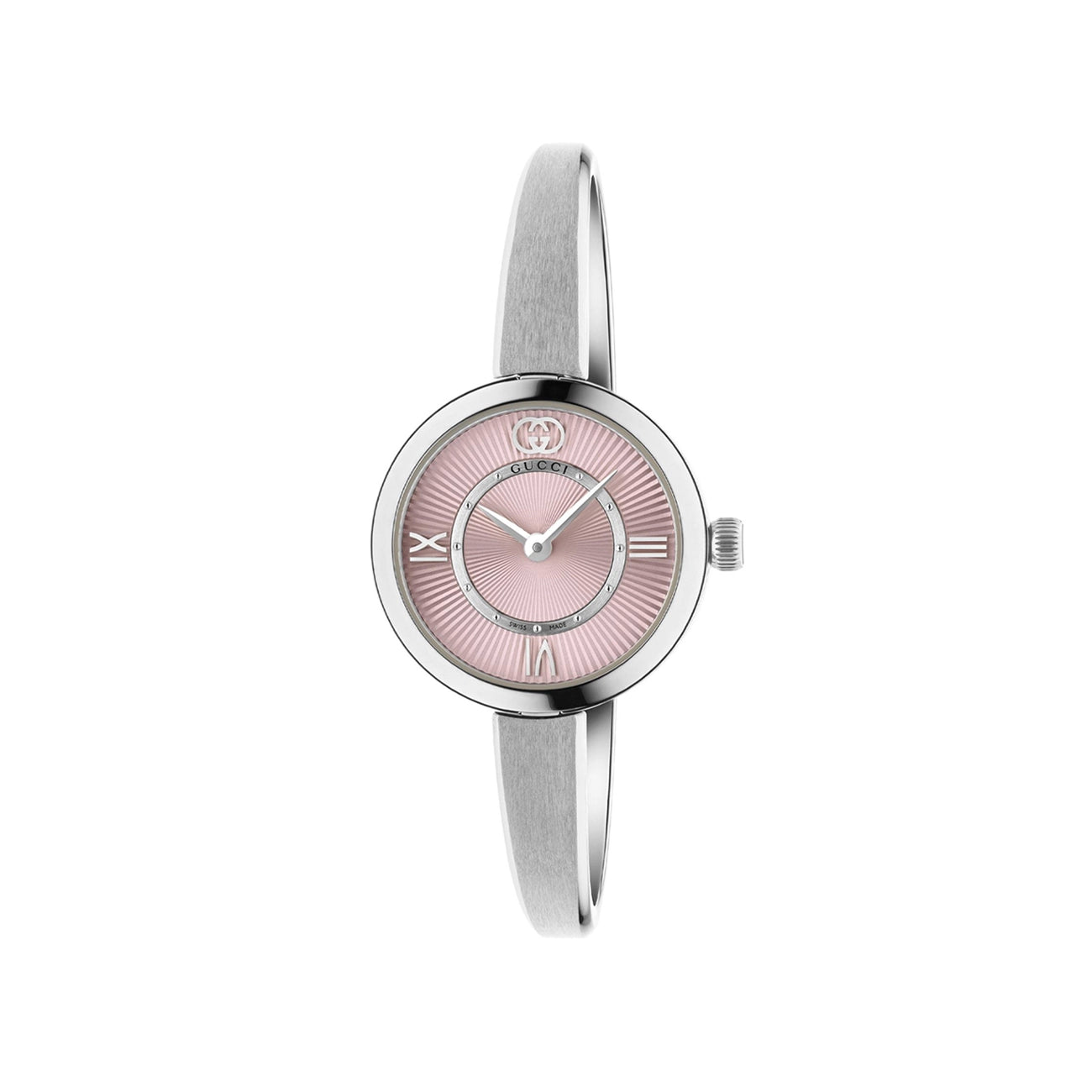 Gucci Model 2000 Pink Dial Watch on a Bangle Bracelet - 24mm