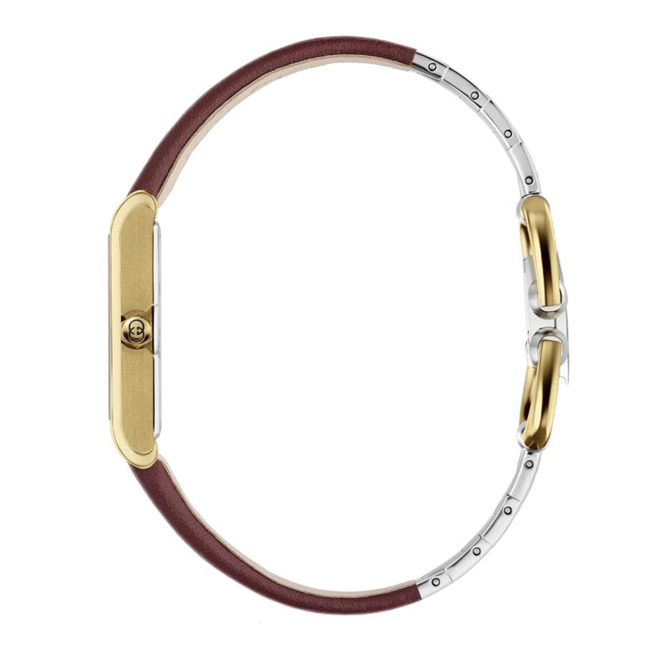 Gucci G-Frame Gold-Plated Silver Dial Watch - 27mm