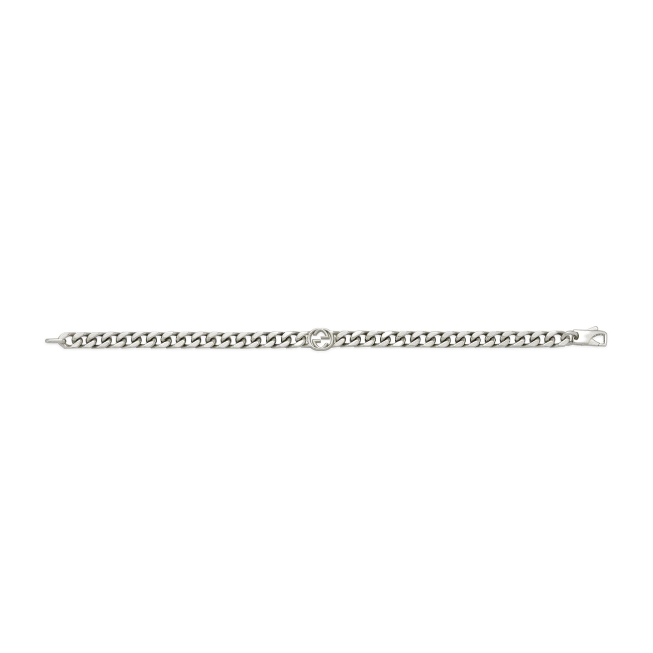 Gucci Interlocking G Silver Chain Bracelet