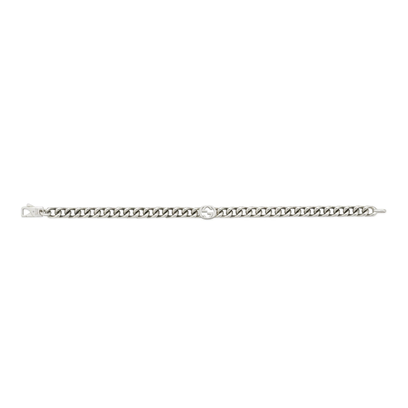 Gucci Interlocking G Silver Chain Bracelet