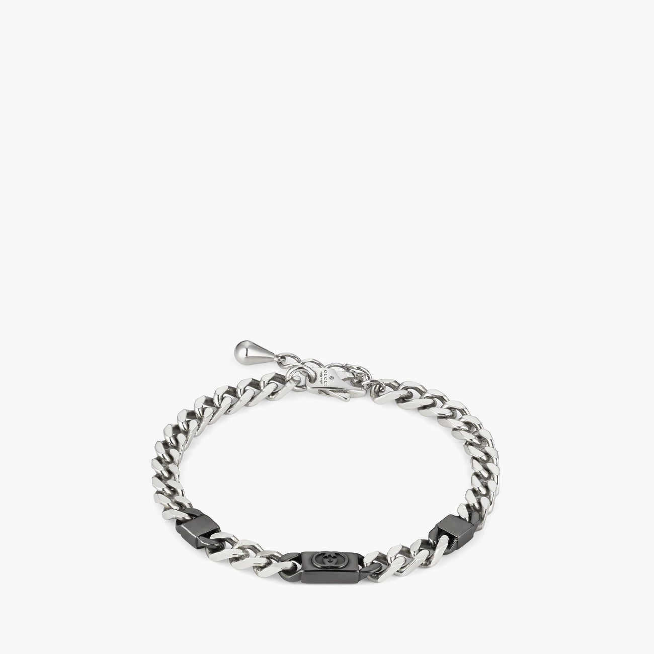 Gucci Curb Link Bracelet with Black Ruthenium