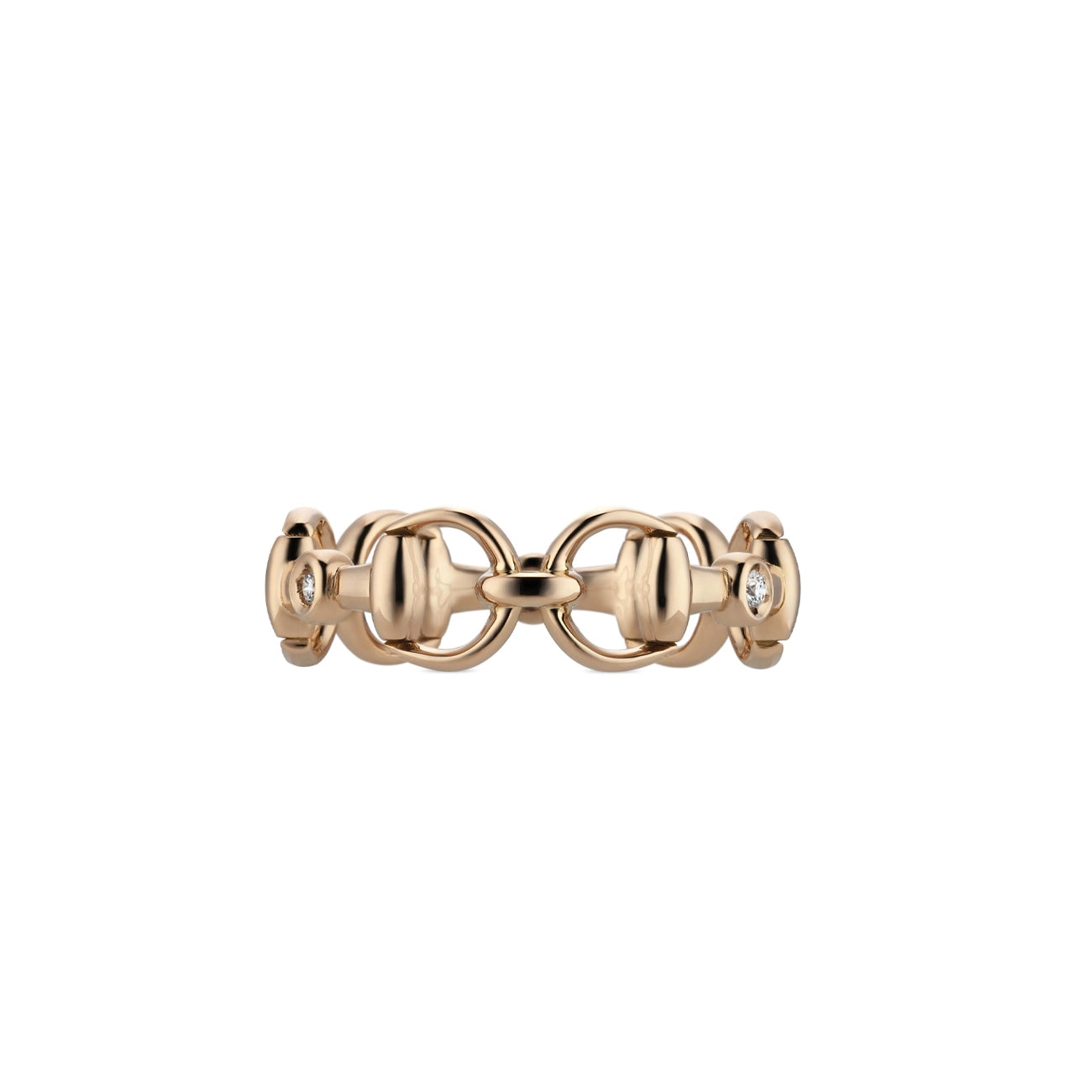 Gucci Horsebit Mini Diamond Ring