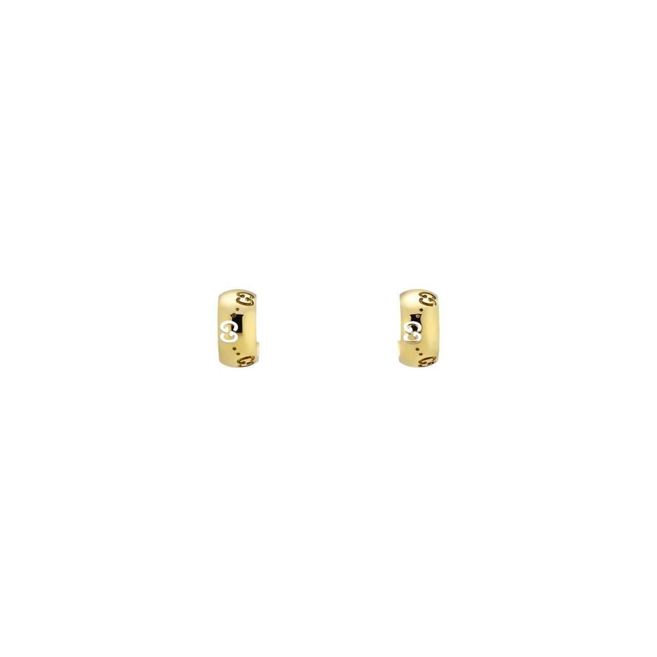 Gucci Icon Gold Huggie Earrings