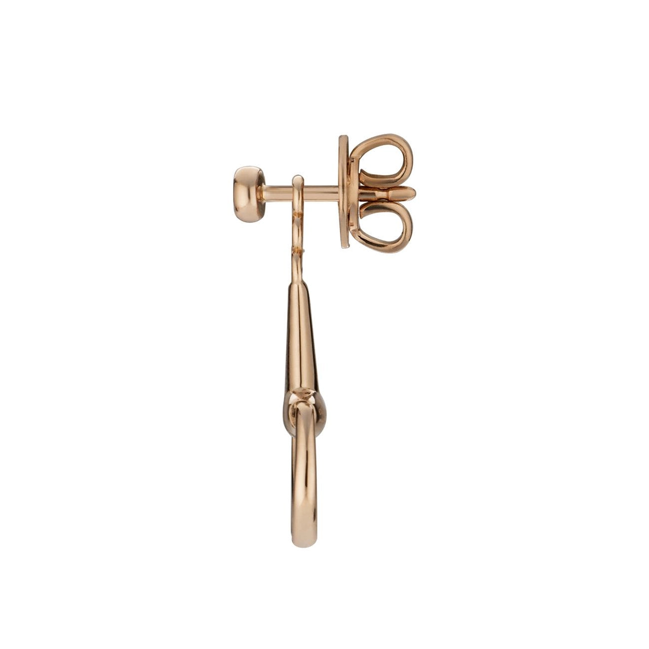 Gucci Horsebit Rose Gold Mini Jacket Earrings