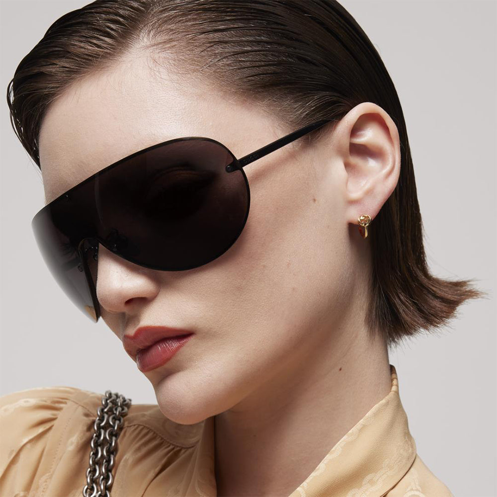 Gucci Interlocking 18K Hoop Earrings