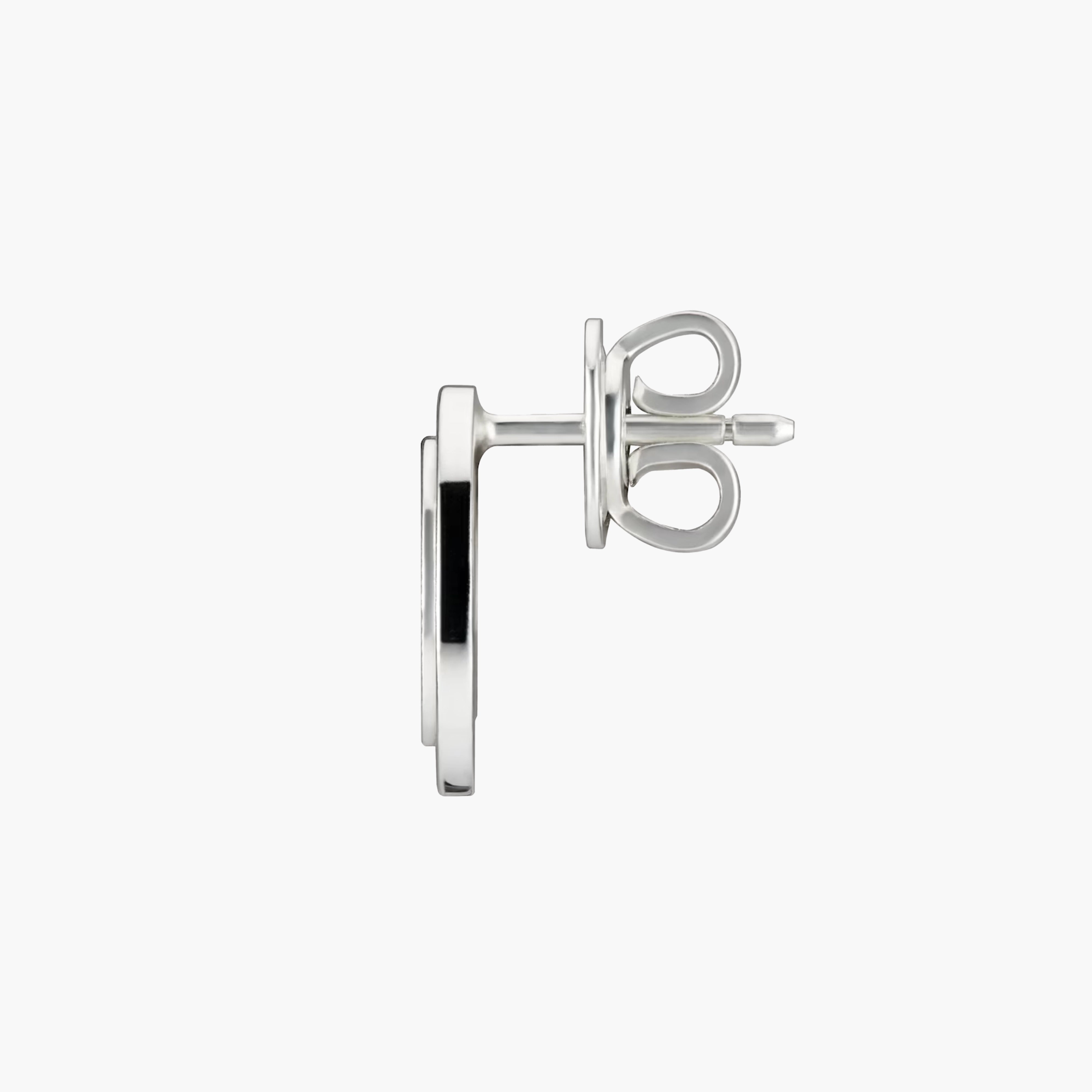 Gucci Interlocking G Silver Stud Earrings