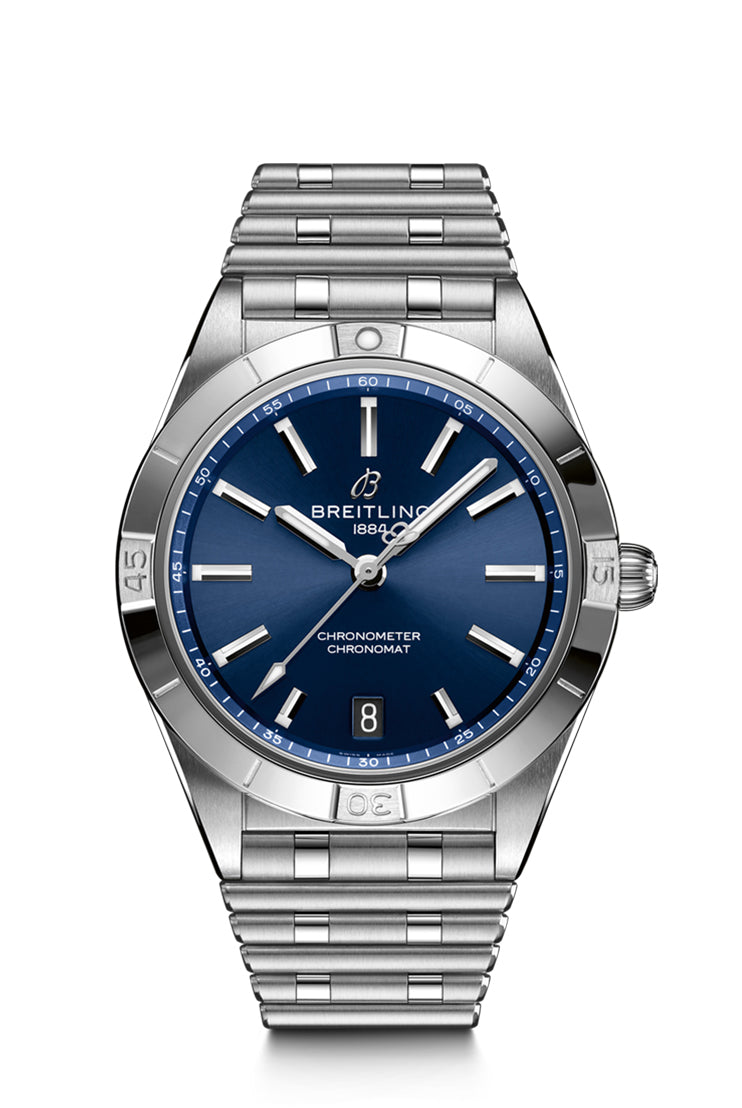 Breitling Chronomat 36 in Steel With Blue Dial