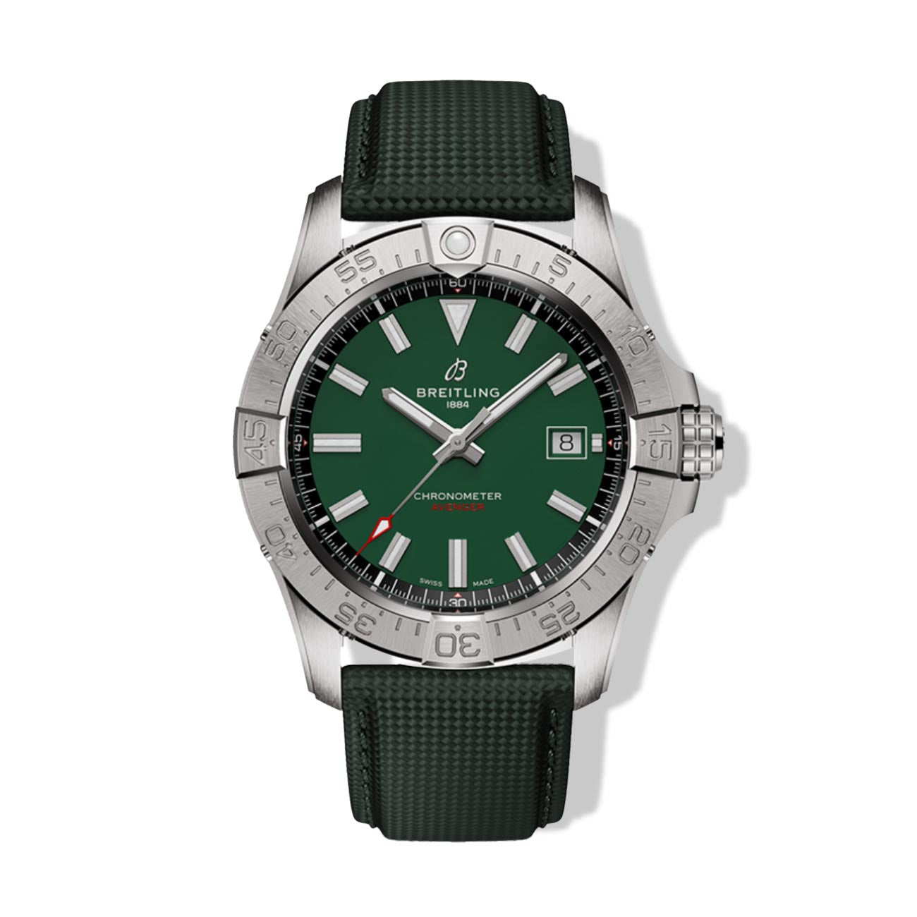 Breitling Avenger Automatic 42 Green Dial on Strap