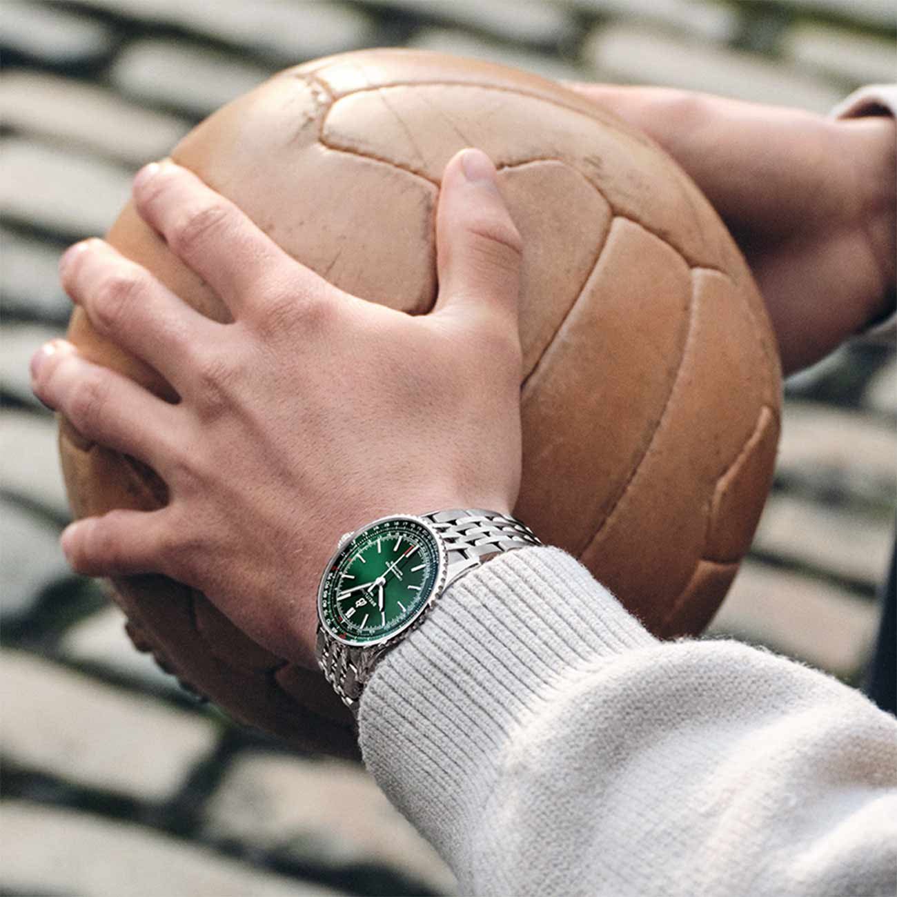 Breitling Navitimer Automatic Dark Green Dial with Black Alligator Strap- 41mm