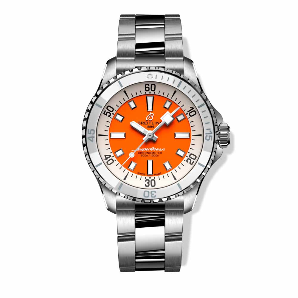 Breitling Superocean Automatic 36 Orange Strap