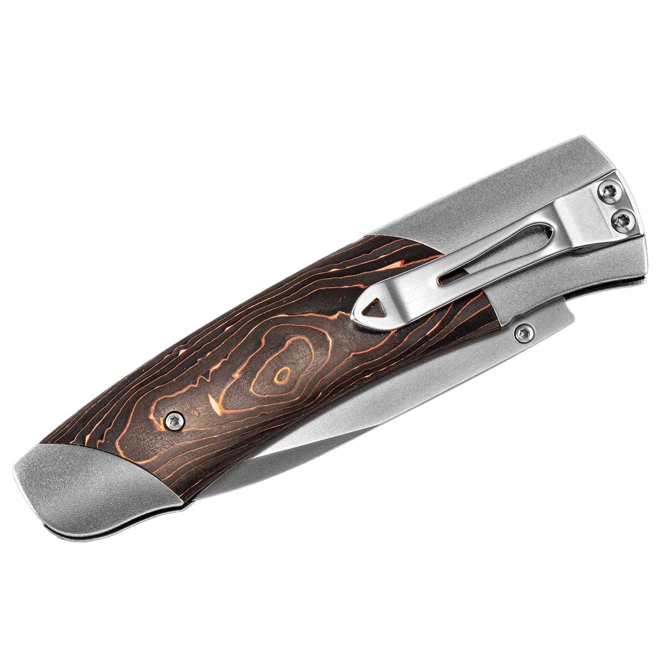 William Henry Carbon Copper Swirl Pocket Knife