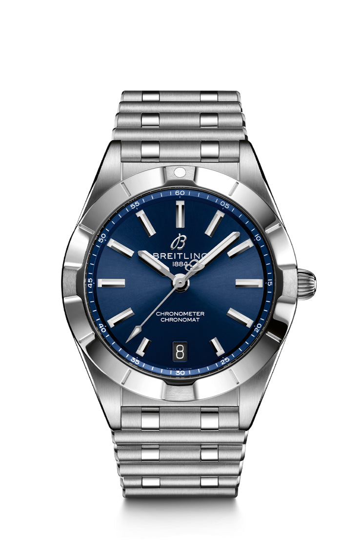 Breitling Chronomat 32 Women's Watch in Steel With Blue Dial