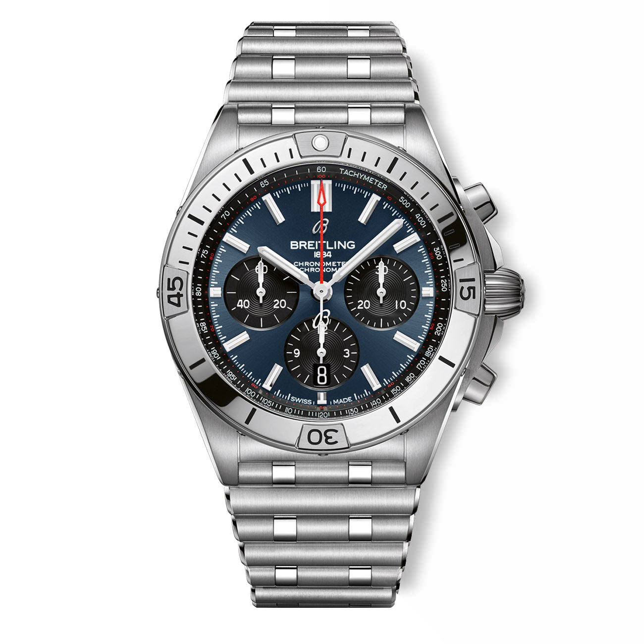 Breitling Chronomat B01 Watch Blue Chronograph Dial — 42mm