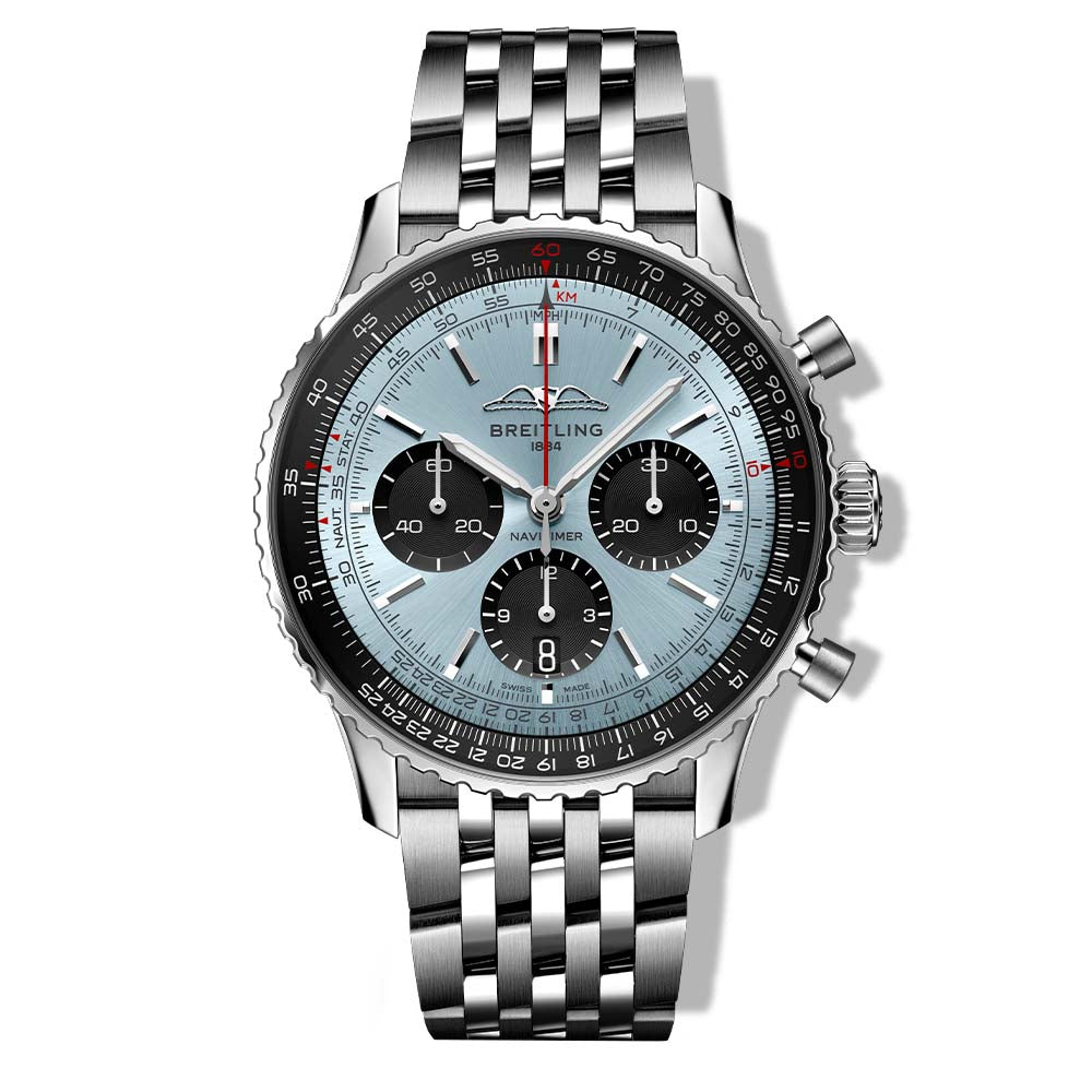 Breitling Navitimer B01 Chronograph Ice Blue Dial on Strap - 43mm