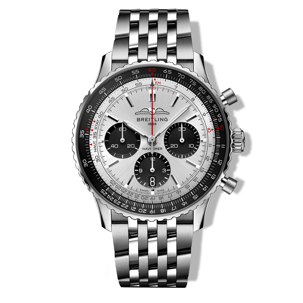 Breitling Navitimer B01 Chronograph Silver Dial on Bracelet - 43mm