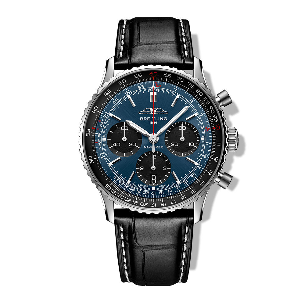 Breitling Navitimer B01 Chronograph Blue Dial on Strap - 41mm