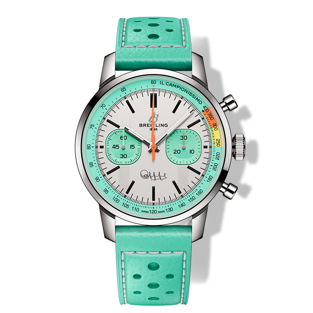 Breitling Top Time 41 Coppi Watch on Leather Strap