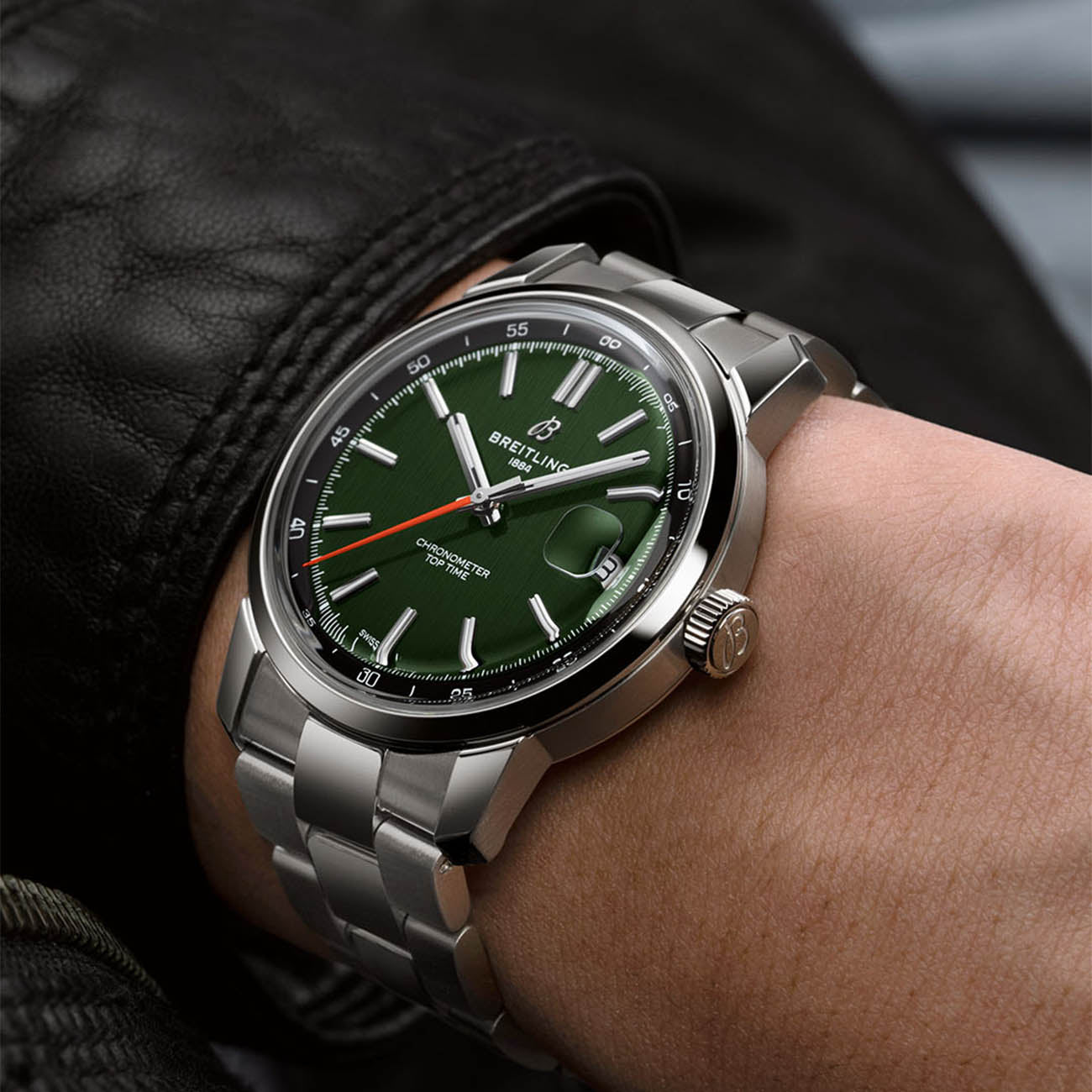 Breitling Top Time B31 Watch in Green - 38mm
