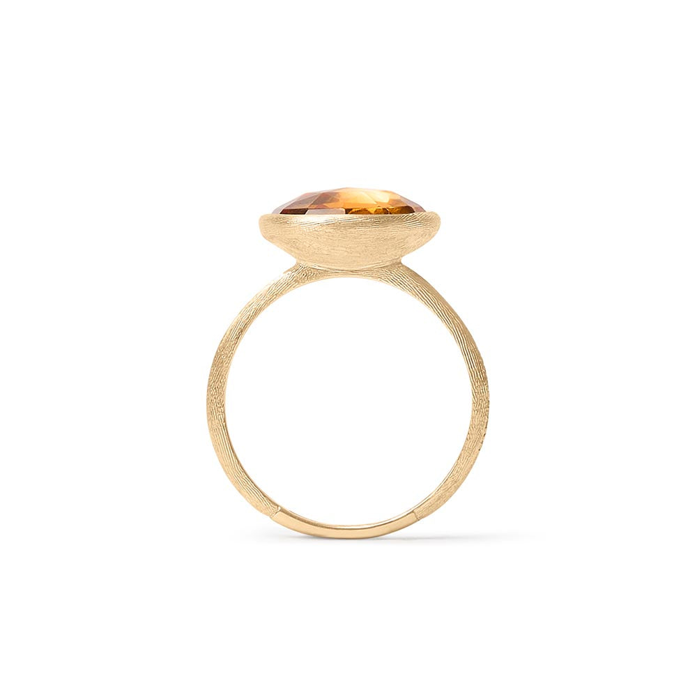 Marco Bicego Jaipur Yellow Gold Medium Citrine Stackable Ring